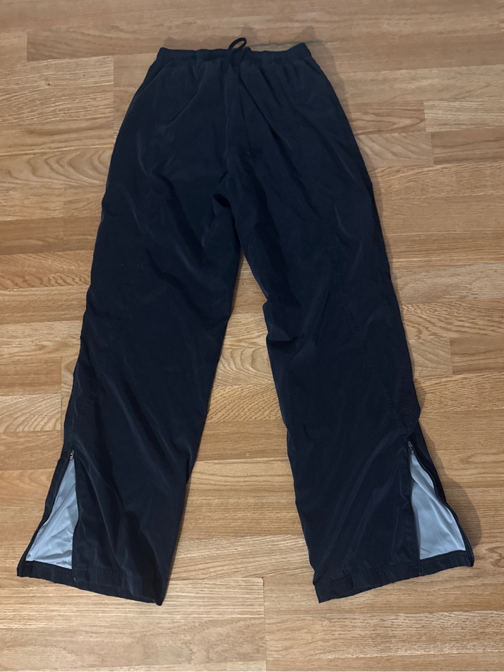 Vintage Nike Y2K Black Ankle Zip Track Pants S